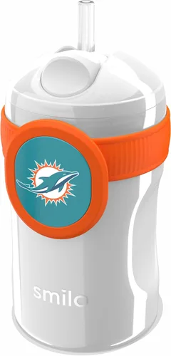 Miniatura 33 de Smilo Vaso con popote de Arizona Cardinals con licencia oficial de la NFL, para bebés y niños pequeños, con popote de silicona ponderado y capacidad