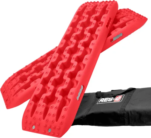 Miniatura 8 de RES-Q Tablas de recuperación de 42 pulgadas, color negro, se venden en pares, máxima tracción, patrón agresivo de banda de rodadura y tacos
