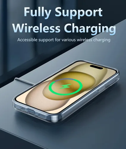 Miniatura 42 de FNTCASE Funda para iPhone 13 Pro-Max: Fundas magnéticas transparentes compatibles con Magsafe Slim anti amarillamiento protección contra caídas