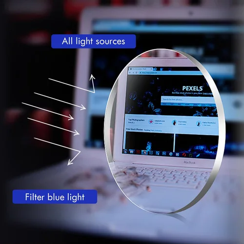 Miniatura 7 de BLUEMOKY Gafas de lectura para hombres y mujeres: Gafas clásicas redondas con filtro de luz azul - Gafas de lectura para computadora C02