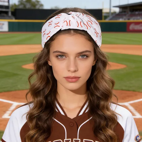 Miniatura 6 de ZITULRY Diademas anudadas para mujer, baloncesto, fútbol, béisbol, estampadas, banda ancha con nudo superior, diadema deportiva, fiesta