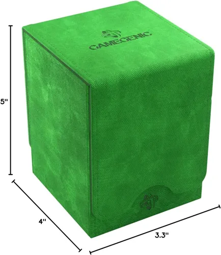 Miniatura 6 de Caja de cubierta GameGenic – Squire XL Verde 100CT – Almacenamiento de tarjetas TCG, OCG, CCG duradero y resistente – Compatible con Pokemon