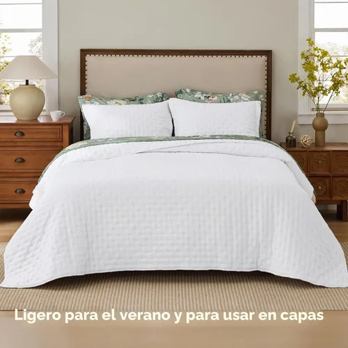 Miniatura 2 de Bedsure Edredón individual – Ropa de cama ultrasuave individual XL para decoración de dormitorio, edredón ligero para todas las estaciones, colcha