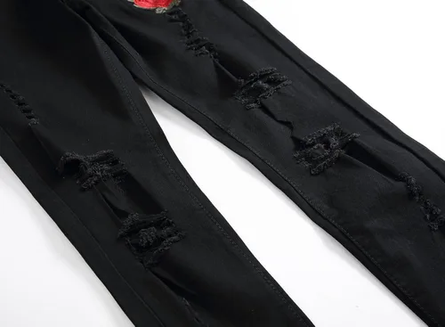 Miniatura 6 de Pantalones para hombres entalle ajustado rasgados