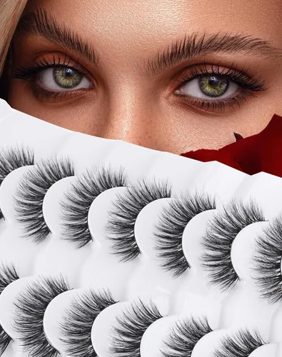 Miniatura 17 de Pestañas cortas de aspecto natural, pestañas postizas sutiles rizadas en C, pestañas postizas de volumen, pestañas de visón de 10mm, paquete