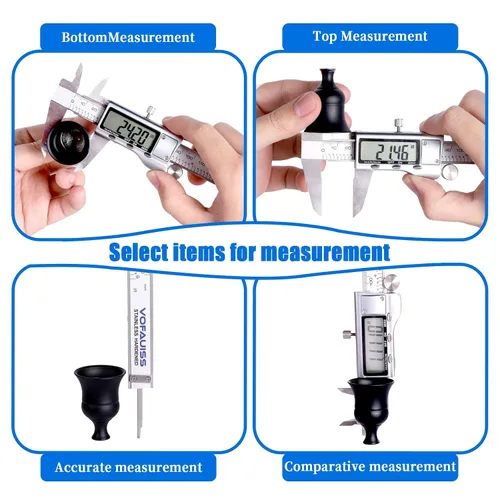 Miniatura 4 de Herramienta de medición de calibre digital, herramienta de medición de calibre con acero inoxidable, calibre vernier digital de micrometro con dial