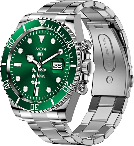 Miniatura 10 de findtime Reloj inteligente para teléfonos Android, contestar hacer llamadas, recordatorio de SMS, reloj inteligente compatible con iPhone
