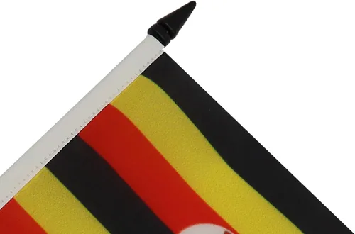 Miniatura 21 de AZ FLAG Sierra Leone Bandera de mesa 5'' x 8'' - Bandera de escritorio de Sierra Leona 21 x 14 cm - Bastón y base de plástico negro