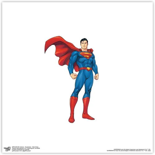Miniatura 9 de Trends International Gallery Pops DC Comics Superman - Póster artístico de pared con pose de héroe, 12 x 12 pulgadas, versión enmarcada en negro