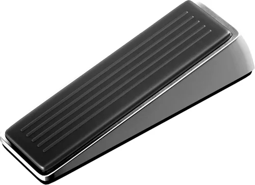 Miniatura 6 de Architectural Hardware - Tope de puerta de zinc resistente con agarres de goma antirozaduras - Topes de puerta de metal y goma para la parte