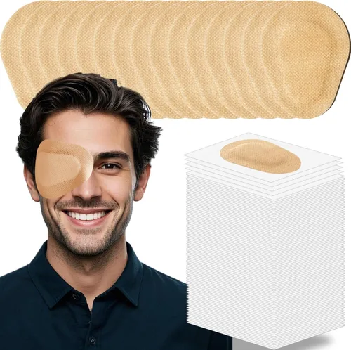 Miniatura 11 de 100 parches adhesivos para los ojos para niños, parche médico desechable transpirable para ambliopía ojo perezoso, vendajes adhesivos sin látex