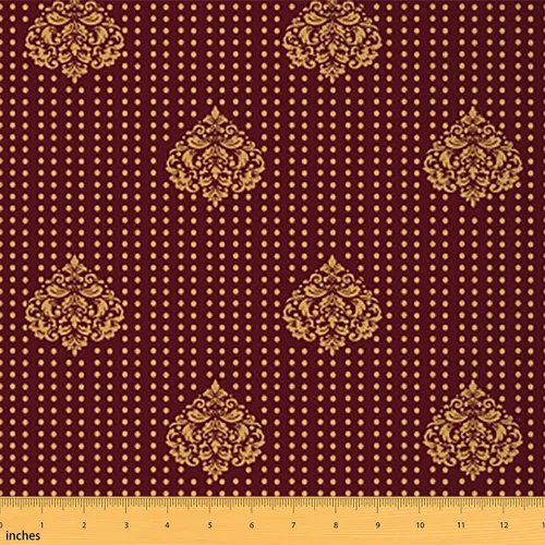 Feelyou The Yard, tela de tapicería con estampado floral vintage para sillas, tela abstracta de cultura francesa europea, decorativa, impermeable,