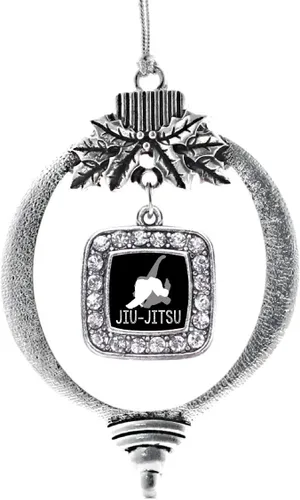 Miniatura 198 de Inspired Silver - Nana púrpura - Adorno de Navidad plateado - Adorno cuadrado para árbol de Navidad con circonita cúbica - Decoración colgante