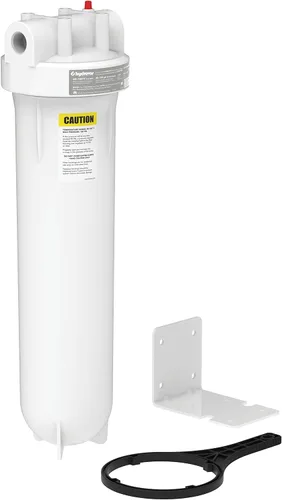 HYDROVOS Carcasa de filtro de agua resistente de 20 pulgadas, certificado NSF, puerto NPTF de 1 pulgada, botón de alivio de presión, uso para