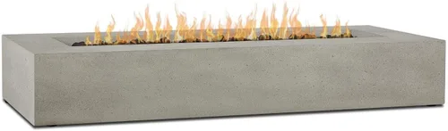 Miniatura 2 de BBQGuys Signature La Valle 1591LP-FLNT - Mesa de fuego rectangular de propano de 72 pulgadas, pedernal