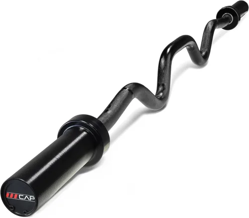 Miniatura 12 de CAP 48" Olympic Super Curl Bar Heavy Duty Solid Steel, 500 lb Capacity