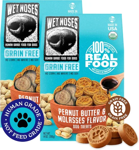 Miniatura 58 de Wet Noses Golosinas orgánicas crujientes para perros sin granos, totalmente naturales, de grado humano, sin OMG, entrenamiento saludable