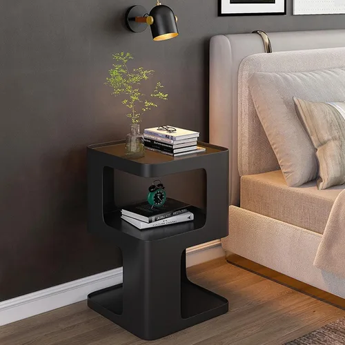 Miniatura 7 de Mesitas de noche Muebles de dormitorio Minimalista Arte de Hierro Mesita de Noche Simplemente Mesita de noche