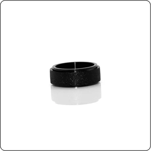 Miniatura 3 de Anillo giratorio negro de acero inoxidable esmerilado