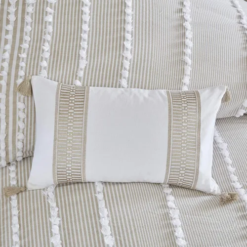 Miniatura 2 de Harbor House Anslee - Almohada decorativa rectangular de lino y algodón, bordada, estilo cabaña/país, 12 pulgadas de ancho x 20 pulgadas de largo