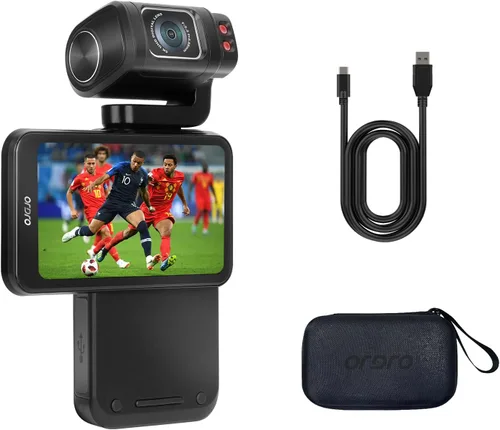 Cámara de Mano ORDRO M3, Cámara de Vlogging 5K para YouTube, Cámara de Video 4K/60FPS con Pantalla Táctil Desenfundable de 3.5' Visión Nocturna IR,