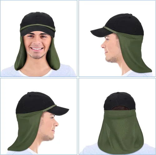 Miniatura 4 de Tatuo Polaina unisex para el cuello, protección solar, protección solar, multifuncional, 2 en 1, cubierta facial para deportes al aire libre, pesca