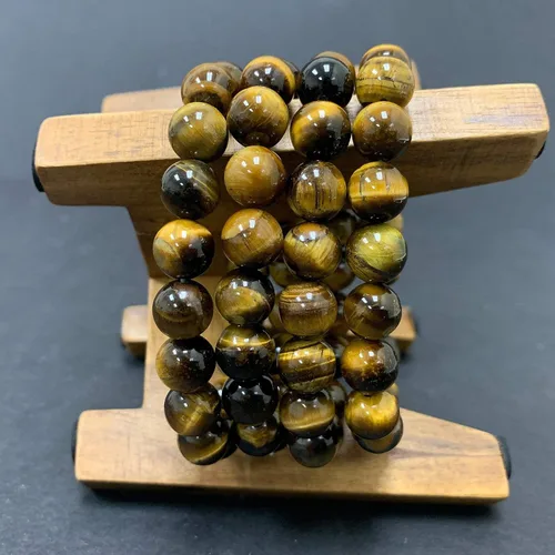 Miniatura 339 de Gem Avenue Handmade Round Bead Stretch Bracelet Unisex Natural Stone Beaded Jewelry for Men & Women, Elastic Wristband for Daily Wear