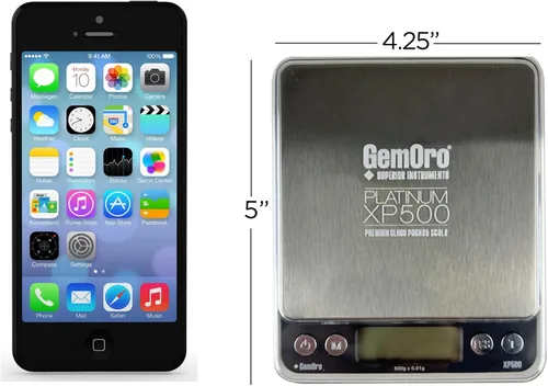 Miniatura 6 de GemOro Platinum XP500 - Báscula de bolsillo Jewelers, báscula portátil de encimera con precisión duradera, herramienta digital precisa con lectura