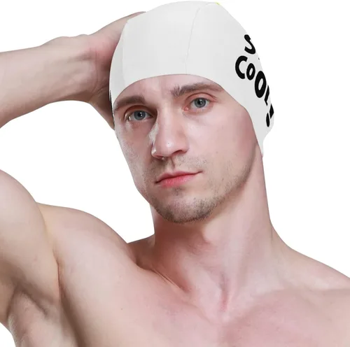 Miniatura 3 de Gorra de natación unisex para adultos, diseño divertido creativo de poliéster