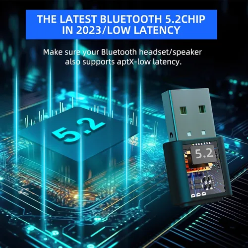 Miniatura 4 de Smof USB Bluetooth Audio Adapter for PS5, PS4,Switch,Mac. Compatible Bone Conduction Headsets Wireless Audio Transmitter Dongle with aptX Low