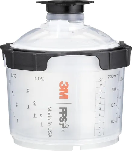 Miniatura 8 de 3M PPS 2.0 Kit de copa, tapas y forros para pistola pulverizadora, 26114, Mini, 6 onzas, filtro de 200 micrones, uso para automóviles, muebles, casa