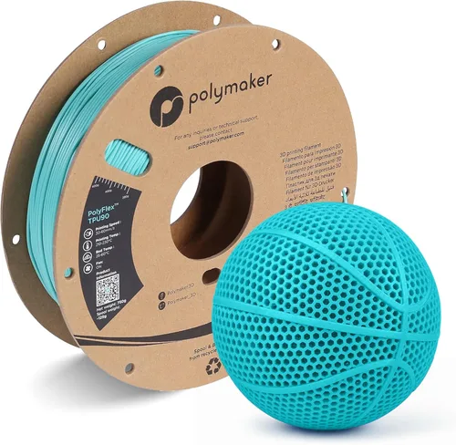 Miniatura 4 de Filamento de TPU de Flujo Alto Polymaker 1.75mm Negro, Filamento Flexible Shore 95A 1.75mm 1kg - Filamento TPU para Impresión 3D PolyFlex TPU95-HF