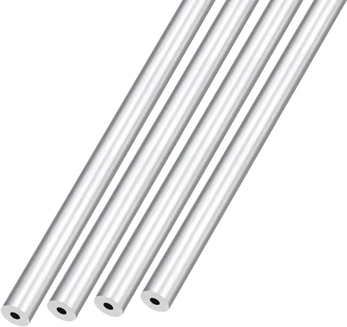 Miniatura 7 de METALLIXITY Tubo de aluminio 6063 (0.118 in de diámetro exterior x 0.079 in de diámetro interior x 11.811 in de largo), 4 piezas, tubo redondo