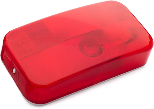 Miniatura 8 de Lumitronics Luz de montaje en superficie roja, soporte de licencia y luz de matrícula, parada/giro/cola para RV, remolque, cámper, quinta rueda