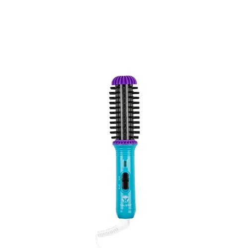 Calista GoGo Mini Cepillo Redondo Calentado | Riza, Toca, Desenfríza, Alisa y Estiliza el Cabello con Mini Herramienta de Estilo de 7” | Calienta