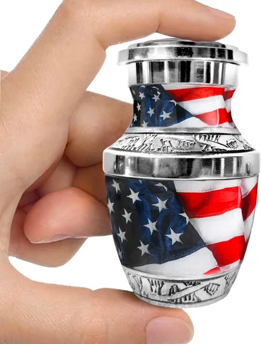 Miniatura 11 de Urna de águila americana para cenizas hombre adulto – Urnas de cremación patrióticas grandes para cenizas humanas, hombres y mujeres adultos – Urna
