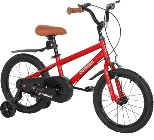 Miniatura 15 de Outroad - Bicicleta infantil para niños y niñas de 3 a 9 años, bicicleta para niños de 14, 16 y 18 pulgadas, con ruedas de entrenamiento, bicicletas