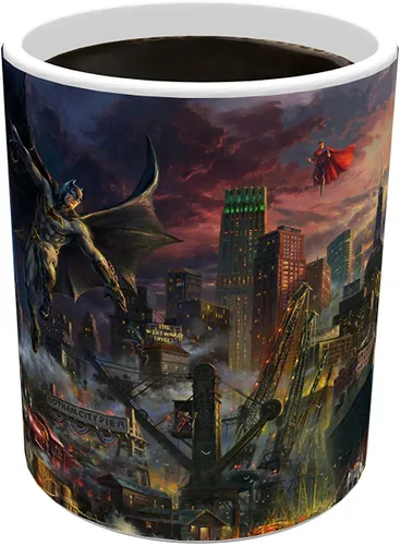 Miniatura 5 de Morphing Mugs DC Comics – Liga de la Justicia – Showdown at Gotham City Pier – Una taza de cerámica sensible al calor que cambia de color de 11