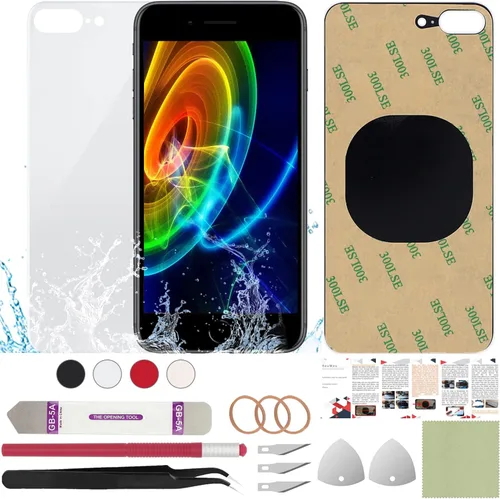Miniatura 68 de Funda trasera de repuesto compatible con iPhone 8 de 4.7" + Herramientas profesionales (Gris espacial)