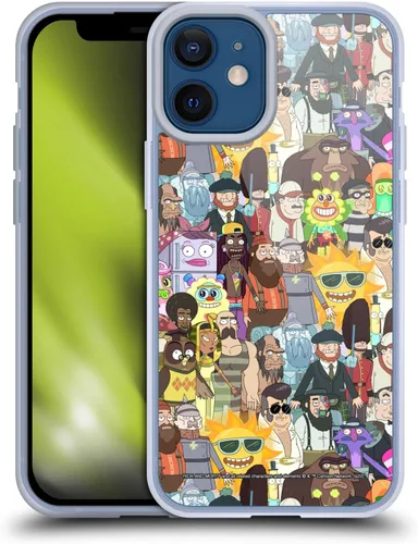 Miniatura 125 de Head Case Designs Funda de gel con licencia oficial de Rick and Morty Aliens Season 3 [protección de grado militar] compatible con Apple iPhone 12