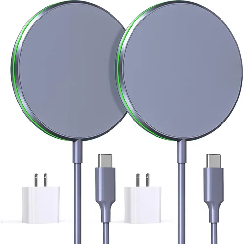 Miniatura 9 de Cargador inalámbrico magnético rápido Apple Mag-Safe para iPhone 15 Pro Max/15 Pro/15/15 Plus/14/13/12 Serie AirPods 3/2/Pro/Pro 2 Almohadilla