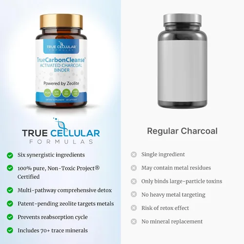 Miniatura 2 de Desintoxicación intestinal y limpieza del hígado - Cápsulas de carbón activado orgánico con carpeta de zeolita de clinoptilolita - Suplemento