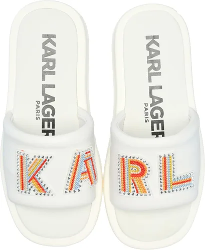 Miniatura 5 de Karl Lagerfeld Paris Women's Opal Embellished Platform Sandal Slide
