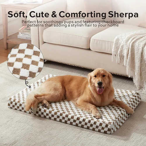 Miniatura 2 de JOEJOY Cama para perro para perros grandes, cama ortopédica extra grande para perros con funda extraíble y lavable, cama de espuma con forma de caja
