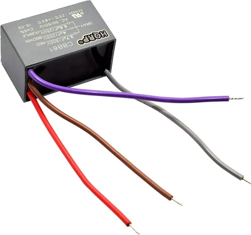 HQRP Condensador compatible con ventilador de techo Hampton Bay CBB61 3.7uf+4uf+5.5uf 4-Wire UL Listed