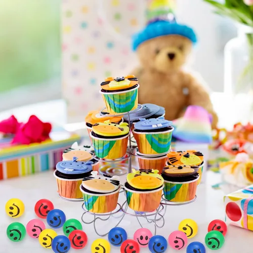 Miniatura 4 de Skylety 100 piezas de mini bolas de estrés con cara sonriente divertida Stresbe Happy Foam suave de colores para adultos, bolas de alivio