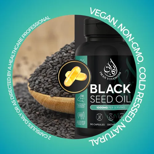 Miniatura 4 de Cápsulas de aceite de semilla negra natural Halal de 1000 mg prensadas en frío, veganas, cápsulas de Nigella Sativa sin OMG, píldoras sin gluten, 90