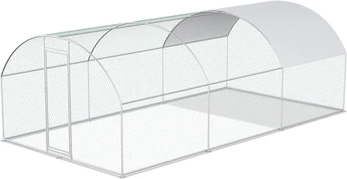 Miniatura 15 de Gallinero grande de metal para gallinero, corral para 40 pollos, jaula de aves de corral con cubierta impermeable para conejos, pato, corren