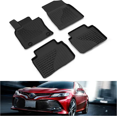 Miniatura 9 de KIWI MASTER Alfombrillas para Honda Civic 2016-2021, ajuste personalizado para todo tipo de clima, revestimientos de suelo de TPE resistentes, 2