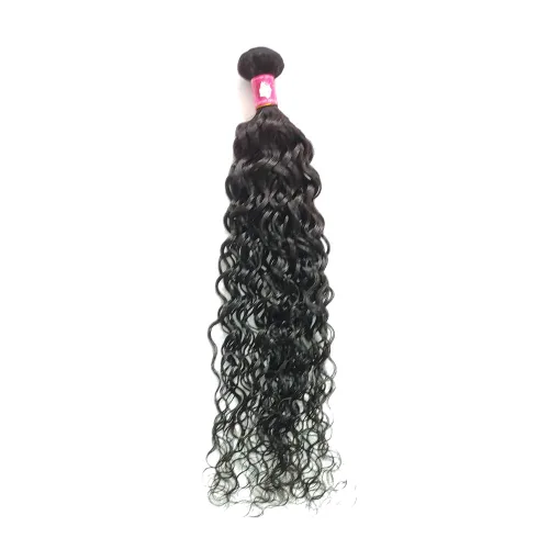 Miniatura 10 de Deep Curly Hair Bundle Brazillian Virgin Hair Weft Supplier 1pcs 12 Inch 1B Black 100g Soft Remy Hair Bundles
